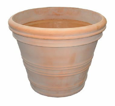 Terracotta style glassfibre (GRP) urns